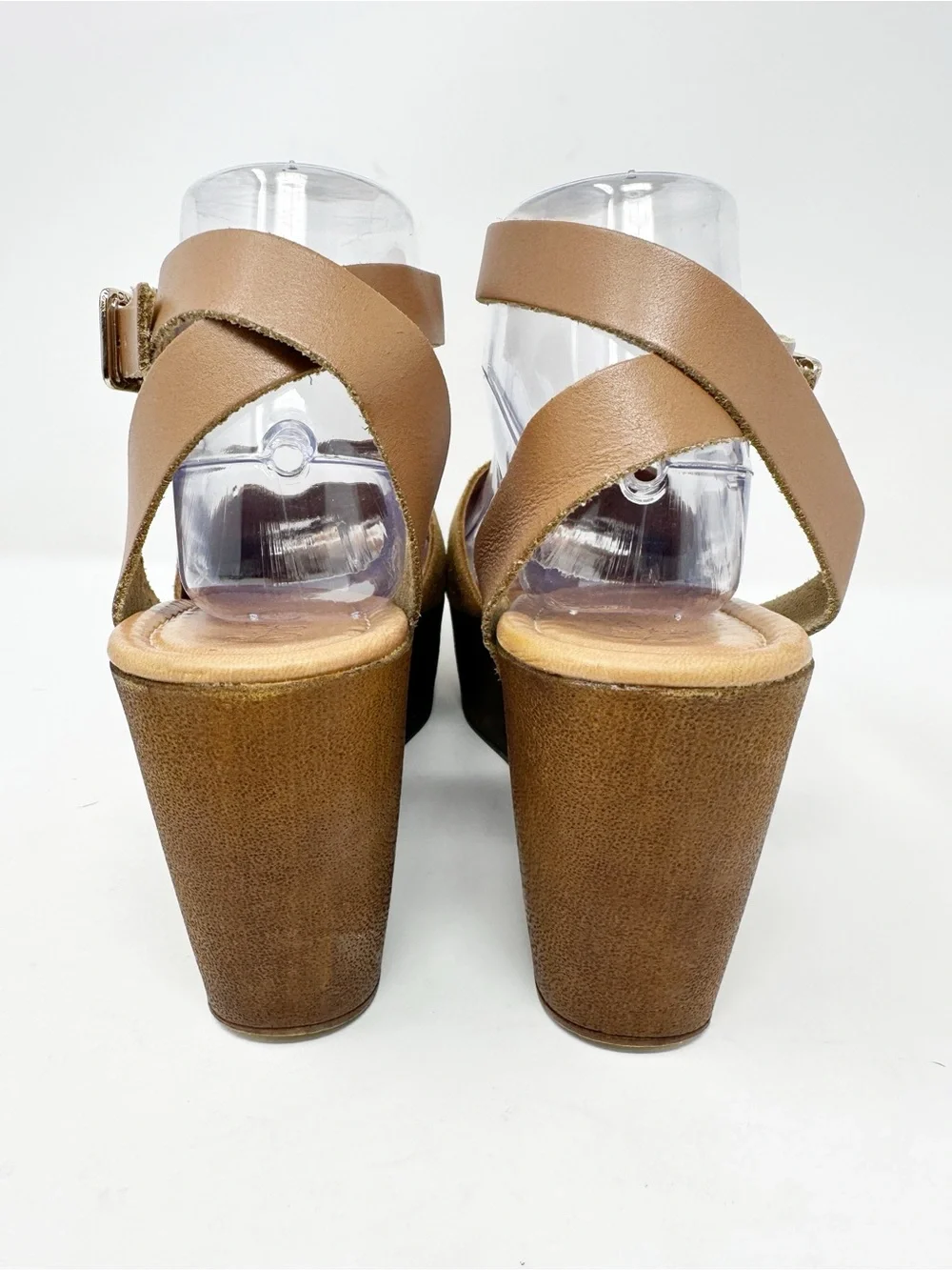 Seychelles Paddle Suede Wedge Sandal Size 8.5 Brown Italian